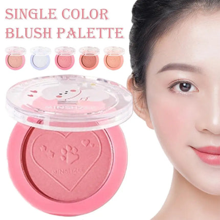 Monochrome Blush Whitening Matte Cosmetics Vitality Girl Nude Makeup Natural Smudge Monochrome Blush Plate