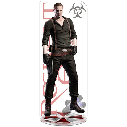 RE4 Resident Evil 4 Castle Reset Leon Scott Kennedy Keychain Acrylic Stand Model Plate Gift Wholesale Game Related Products