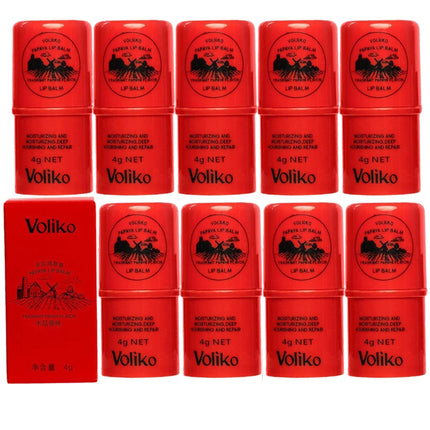 1/5/10PCS Papaya Lip Balm Hydrating  Lip Moisturizer Long Lasting Moisturizing Lipstick Natural Papaya Cream Lip Care Makeup