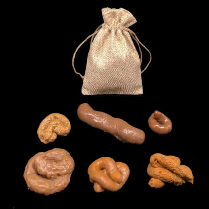 6Pcs/set Realistic Shit Turd Mischief Toys Simulation Plastic Piece of Shit Classic Shit Human Poop Coffee Fake Poop Prank