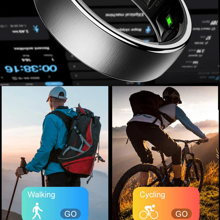 R10 Smart Ring with Charging Case Men Women Health Sleep Heart Rate Monitoring Smartring IP68 5ATM Waterproof Sport Finger Ring