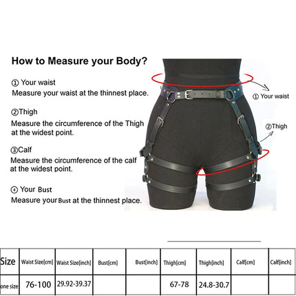 Leather Leg Harness and Butt Harness，BDSM，Thigh Leg Harness Women，BDSM Bondage，leather leg harnesses for women