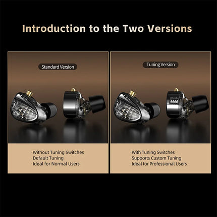 KZ ZA12 Hybrid dynamic balanced armature IEM earphones HiFi Bass wired headphone Noise Cancelling Earbuds in ear Monitor Headset