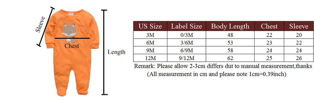 3 Pcs/Lot 100% Cotton Baby Girls Clothes Set 0-12M Long Sleeve Newborn Boy Rompers Spring Autumn Cartoon Print Jumpsuit