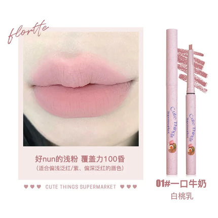 FLORTTE Lip Liner Pencil Matte Lipstick Long Lasting,Smooth Application Mechanical Lip Liners Pencil