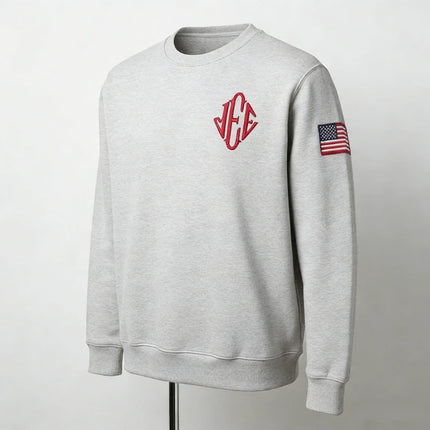 Jeffrey Epstein Iee US Sleeve Autumn and Winter Sweatshirt Monogram Crewneck Embroidered Long Sleeve Funny Sweatshirt Men's Gift