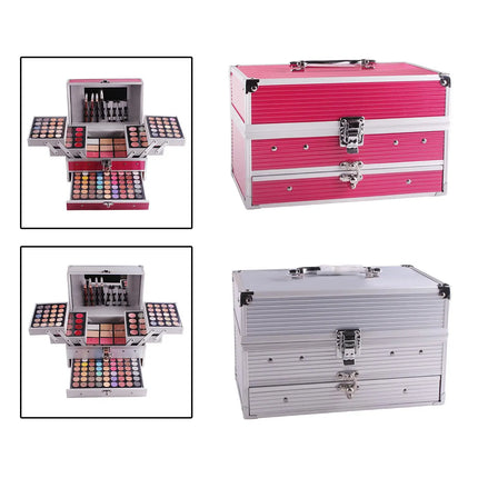 Makeup Kit Set Professional with Eyeshadow Blusher Eyebrow Powder Eyeliner Pencil for Girls Woman Daily Use Holiday Beginner