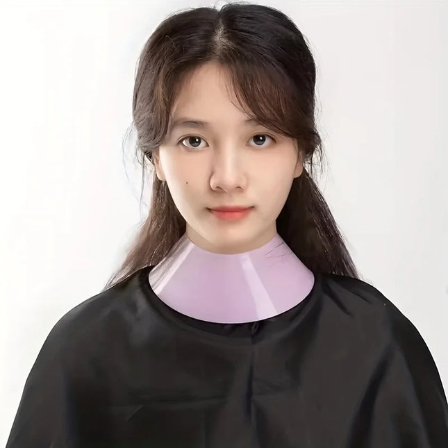 Adjustable Silicone Hairdressing Cape for Coloring & Chemical Treatments, Reusable Professional Salon Neck Protector