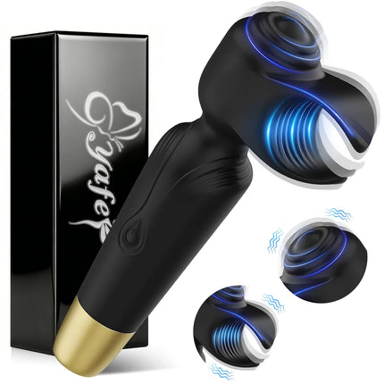 3 IN 1 Powerful Penis Vibrator Male Masturbator Adult Toys Male Sex Toys Stroker for Glans Massage Clitoral Stimulation Vibrator