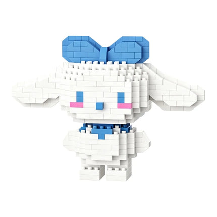 Sanrio Hello Kitty Kuromi My Melody Cinnamoroll Building Blocks Cartoon Figures Bricks Children's Assembly Toys Model Gift