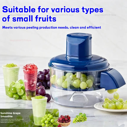 Rechargeable Fruit Peeler Automatic Electric Grape Peeler Machine for Grapes Cherry Tomatoes Garlic Kitchen Fruit Tool