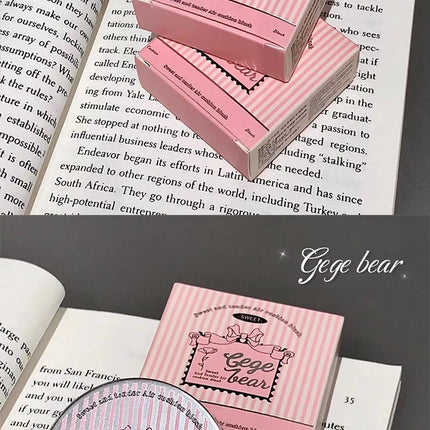 Gege Bear 3 Colors Matte Cream-Textured Cushion Blush with Puff,  Powder-free, Smooth Application, Create  Flawless Daily Makeup