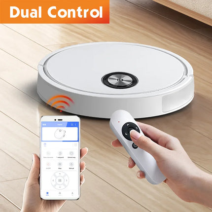 NEW 2800PA 3-in-1 Super Quiet Robot Vacuum Cleaner, APP Control, Smart Sweep Wet Mopping for Floor & Carpet