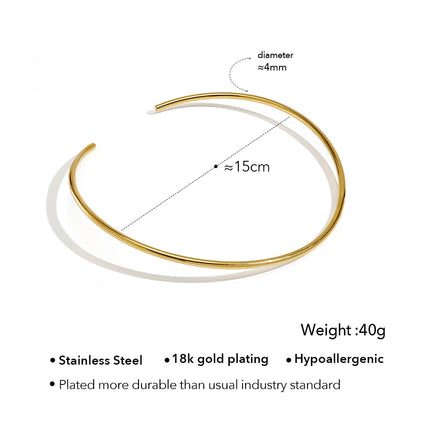 ENFASHION Para Mujer Oval Crystal Pendant Collar For Women's Stainless steel 18K Plated Gold High Street Fashion Jewelry P253622