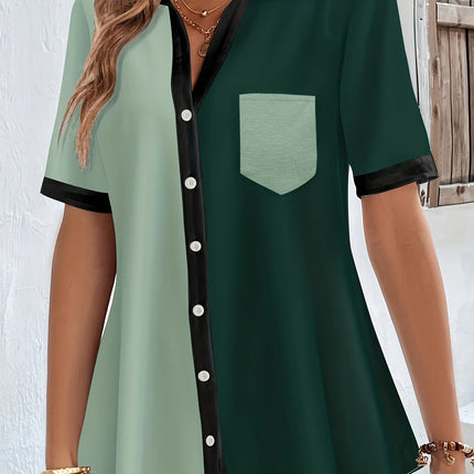 Women's Plus Size Shirt Summer Chic Elegant Shirt For Chubby Women's Fashion Shirt