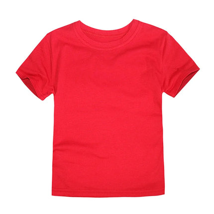 2-16 Years Boys T-shirts Cotton Short Sleeve Girls Clothes Summer Solid T-shirt Teenage Children Tees Kids Korean Top Baby Cloth
