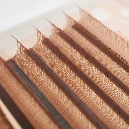 Supmacio Brown 7mm YY Shape Lash Extensions C/D Curl 2D Brown Y Eyelashes Double Tips For Lashes Artist