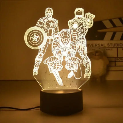 Anime Star Wars 3d Night Light LED Cute Baby Yoda Action Figures Model Table Lamp Cool Toys Children Boys Girls Birthday Gifts
