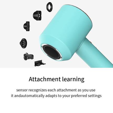 Home negative ion silent HD16 hair dryer 1600W intelligent sensing easy hair care say goodbye to hot hair troubles