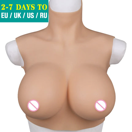 Dokier Silicone Breast Forms Fake Artificial Huge Boobs for Mastectomy Crossdresser Transvestite Sissy Drag Queen Cosplay Chest - TOYS-SUCE