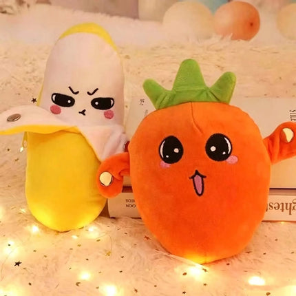 Cartoon Fruit Sensory Rhythm Piano Doll Toy, Baby Interactive Fruit Doll, Musical Plaything for Kids, Fun Educational Gift