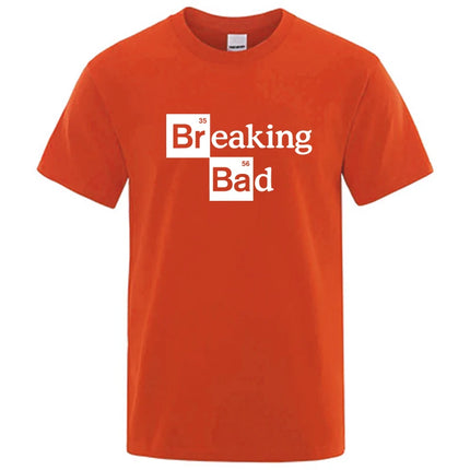 Men's T-shirt High Quality Cotton Blend O Neck Heisenberg Men T-shirt Short Sleeve Casual Breaking Bad Print T Shirt for Men