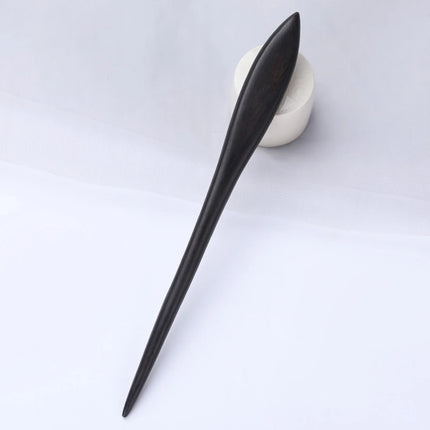 Ebony Wood Hairpins Handmade Purple Sandalwood Hair Stick for Women Fine Pattern Vintage Chinese Hair Pin Accessories