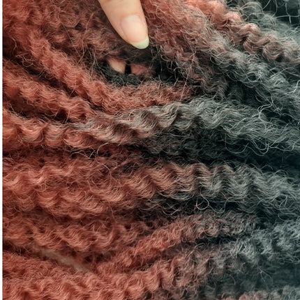 Crochet Hair Short Curly Fluffy Marley Twist Braiding Hair Synthetic Braids Hair Extensions Afro Black Hairstyle For Ladies