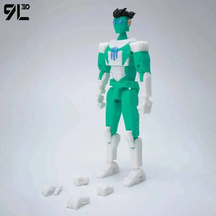 9L3D Lucky13 Dummy13 Reanimator Invinc Action Figure Toy 3D Printed Movable Doll Multi-Jointed Hero Collectible Desktop Ornament