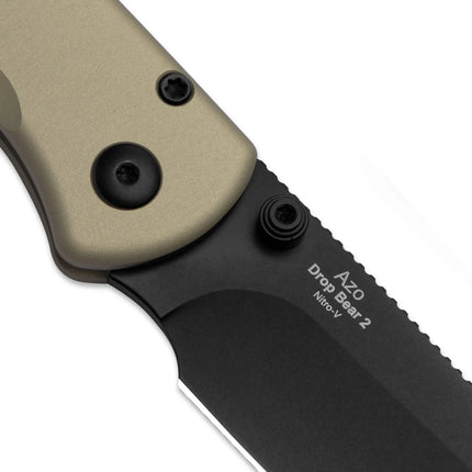 Kizer Pocket Folding Knife Drop Bear 2 V3619.2C Aluminum/Micarta/Richlite Handle With NitroV Blade Outdoor EDC Camping Knives