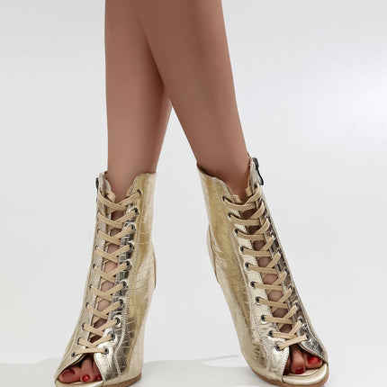 2023 New Fashion Women Heels  Lace-up Boot Stilettos Jazz Dance Lady Shoes For Latin Dancing Outdoor Sexy Stilettos Plus Size