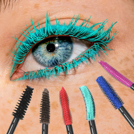 Colorful Silk Mascara Blue Red Black Cream Lengthening Waterproof Long Lasting Colored Thickening Curling Mascara Makeup