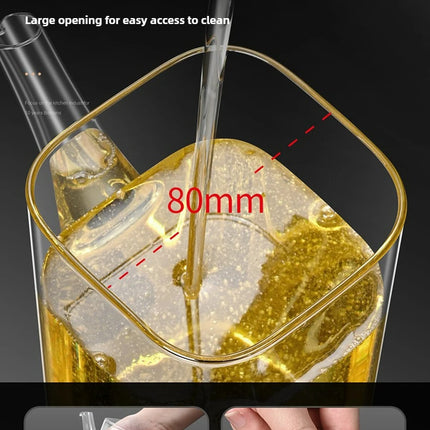 High Borosilicate Glass Oil Bottle Kitchen Essential Non Drip Oil Bottle for Vinegar Soy Sauce and Cooking Oil