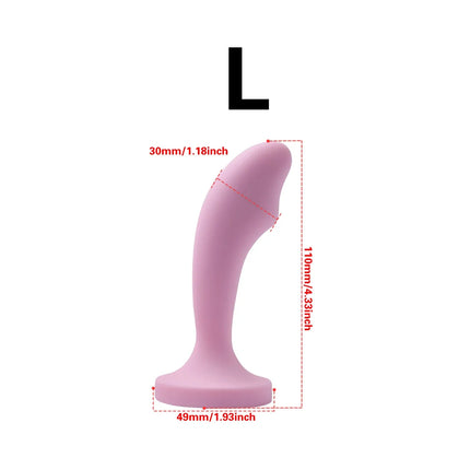 Unisex Silicone Anal Plug 3 Sizes with Crystal Base Safe Design for Women And Men Adult Sex Toy Dildo