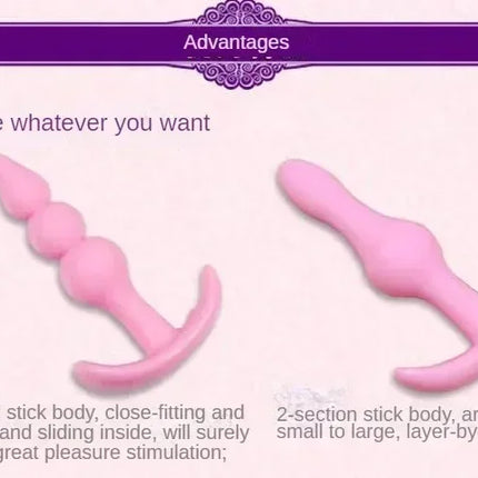 Silicone Anal Beads Plug Vaginal G-spot Massager for Women Couple Bullet Adult Masturbation Vibrator Sex Toys