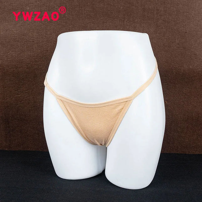 YWZAO Skin-toned Underwear Lingerie Erotic Dildo Ass Butt Anal Anus Thong Panties Plug Fisting Invisible Ladies Toys Adult N26