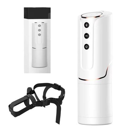 Adult Sex Toys for Men Adjustable Strap-on Automatic Male Masturbation Cup Wearable Sex Harness Male Hands Free Masturbator