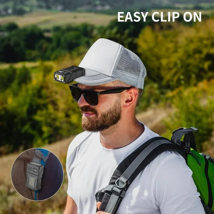 Mini USB Rechargeable LED Flashlight Portable Tail Magnet Flashlights Super Bright Camping Lantern Side COB Emergency Light