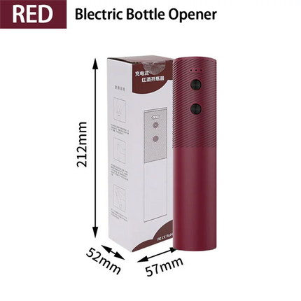 HIM-Red Wine Electric Bottle Opener Corkscrew Automatic Wine Opener Vacuum Wine Stopper Decanter For Bar Kitchen
