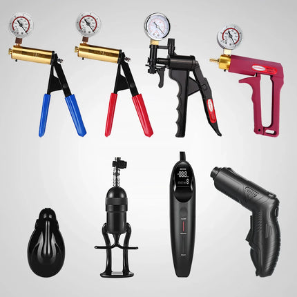 Electric Manual Vacuum Pump Penis Pump/Anal Pump for Adult Negative Pressure Exercise Suction Pressure Gauge Handle Accessory