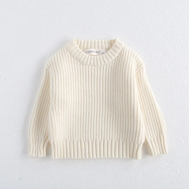 Children Baby Loose Sweater Knitted Autum Winter Baby Boy Girl Clothes Round Neck Kid Toddler Girl Boy Pullover Baby Outerwear