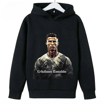 Brand Children's Clothing Casual Kid's Hoodie Spring and Autumn Sports Sweatshirt for Boys and Girls Ronaldo Printed Pullover