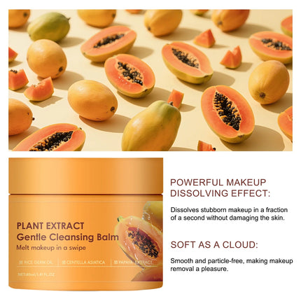 Papaya Enzyme Makeup Remover Cream Gentle Deep Cleansing Pore Dust Facial Cleanser Makeup Remover