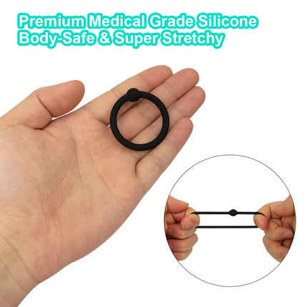Silicone Cock Penis Rings Penis Ring Sex Toys for Men Enlargers Erection Enhancing Ultra Soft Long Lasting Stronger Cockring 18+