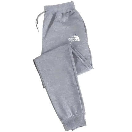 Men'S Casual Joggers with Elastic Drawstring Waist & Cuffed Ankles - 100% Polyester Knit, Loose Fit Print Athletic Pants for Gym