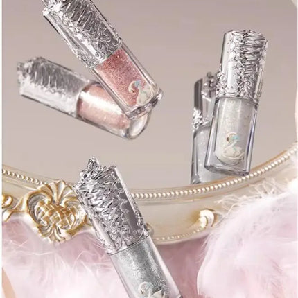 Flower Knows Swan Ballet Series Liquid Eye Shadow Pearlescent Fine Shiner Fine Sparkling Sequins 4g Eye Makeup