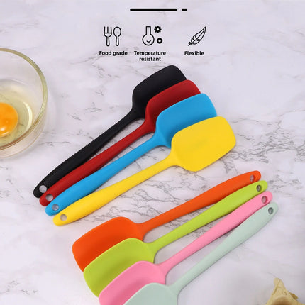 Food Grade Silicone Spatula Heat Resistant Non-Stick Kitchen Scraper for Baking Cake Cream Mixing Cooking Utensil