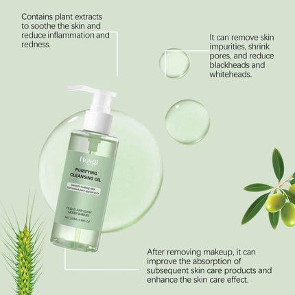 Makeup Removal Oil Non-Greasy Cleanse Purifying Pores Moisturizing Refresher Non Irritating Facial Makeup Remover Cleansing Oil