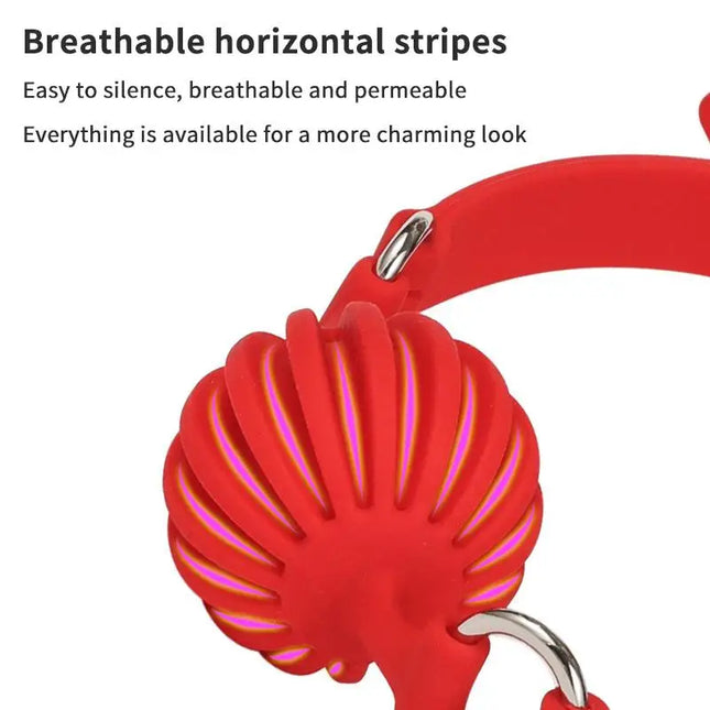 Adult Games Mouth Gag Silicone Ball Oral Fixation Mouth Gags Bondage Restraints Red Black Colors Sex Toys For Couple Ball Gag