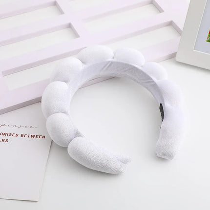 Retro Puffy Hair Band Sponge Headbands for Women Velvet Cloth Padded Girls Makeup Hairband Beauty Fashion Hairband Accessories